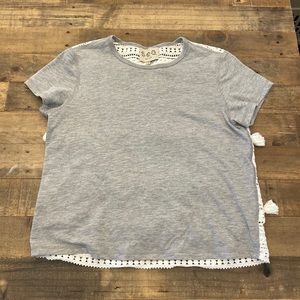 Sea New York Grey/cream crochet top in Small